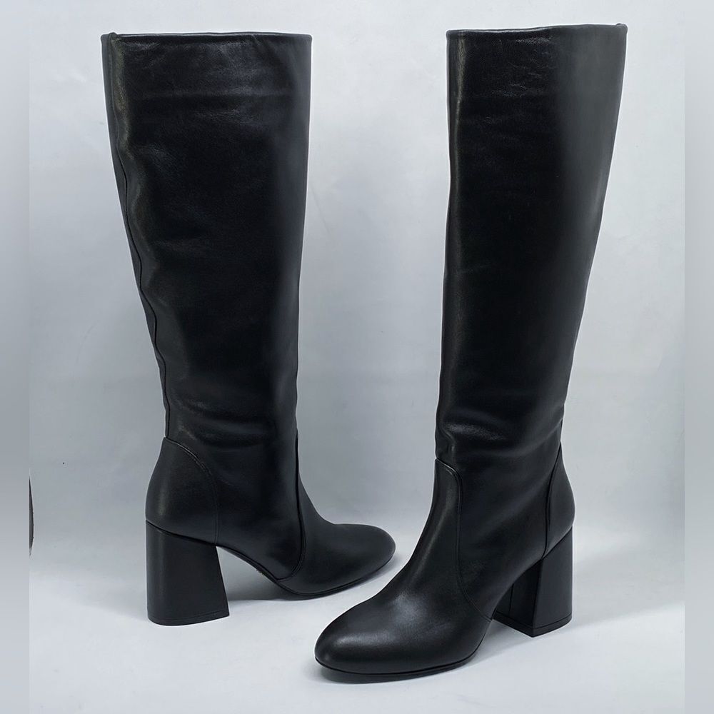 Stuart Weitzman Block Heel Mid Calf Boot size 6 - image 7
